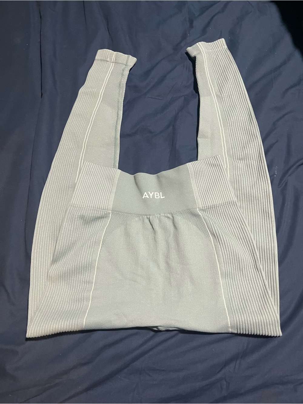 AYBL Sage Green Ribbed Seamless Leggings